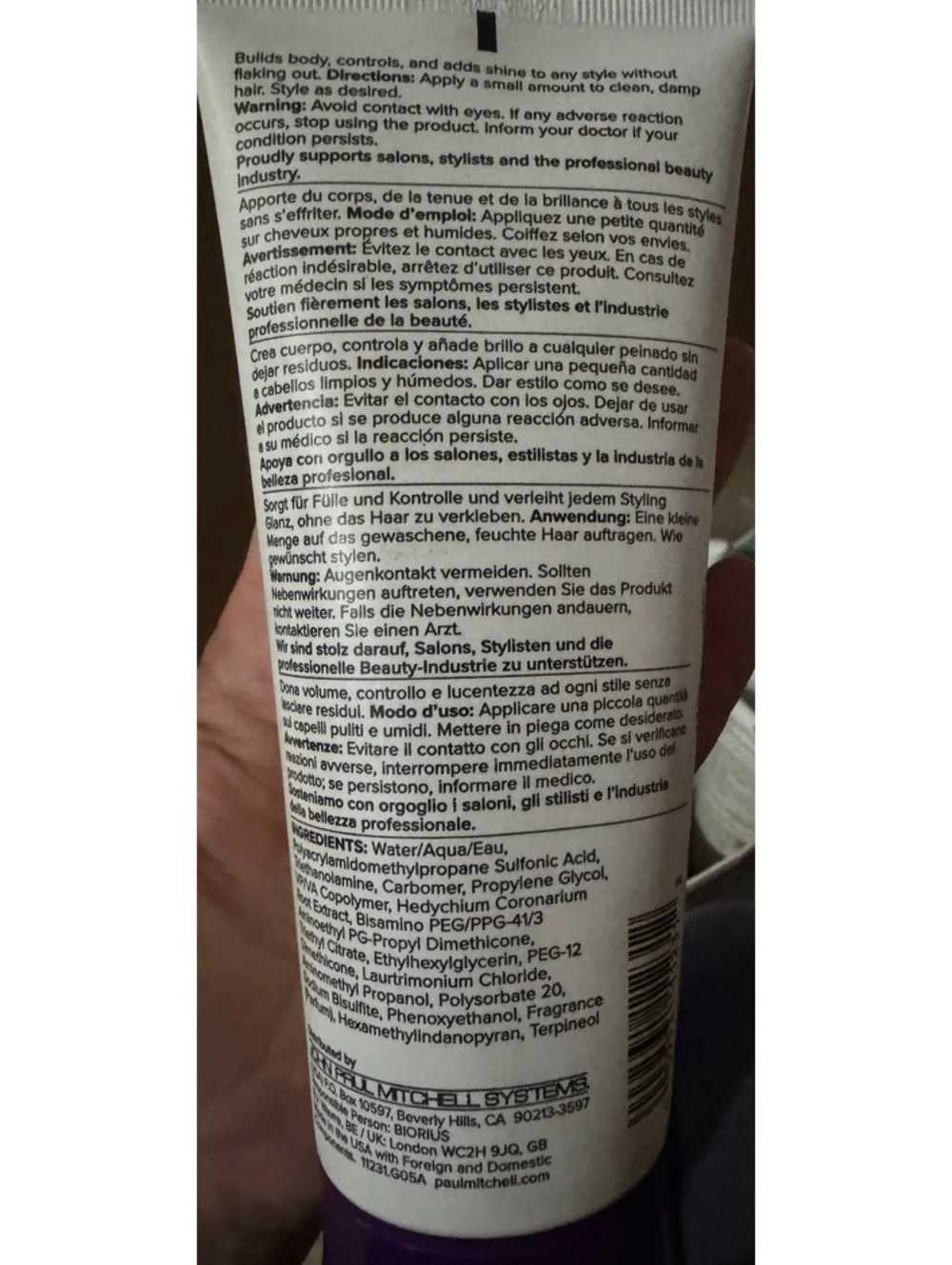 Paul Mitchell Extra-Body Sculpting Gel, 200 ml / 6.8 fl oz - Thickening Gel for